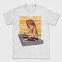 Vinyl Only Dj, Tricou Barbati (Unisex)