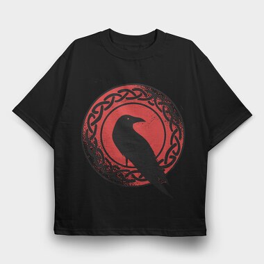 Crow Crown, Tricou Oversize Barbati (Unisex)