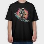 Astronaut Bike, Tricou Oversize Barbati (Unisex)