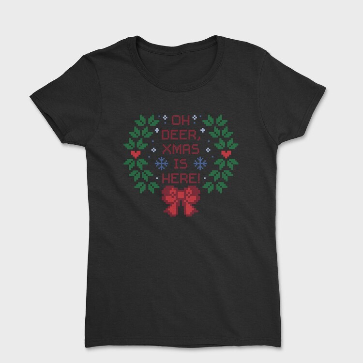 Ugly Sweater Oh Deer, Tricou Femei