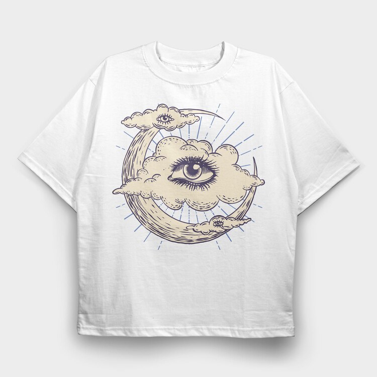 Cloud Eye Whimsigoth, Tricou Oversize Barbati (Unisex)
