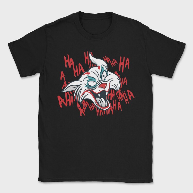 Clown Cat Joker, Tricou Barbati (Unisex)