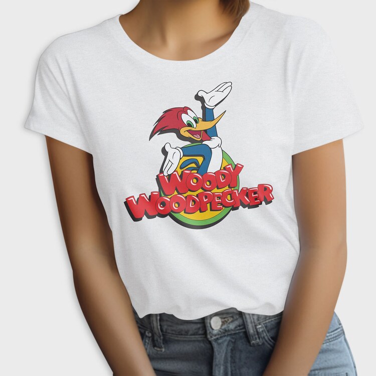 Cartoon Retro Woody Woodpecker 4, Tricou Femei