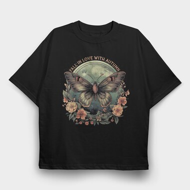 Autumn Nature, Tricou Oversize Barbati (Unisex)