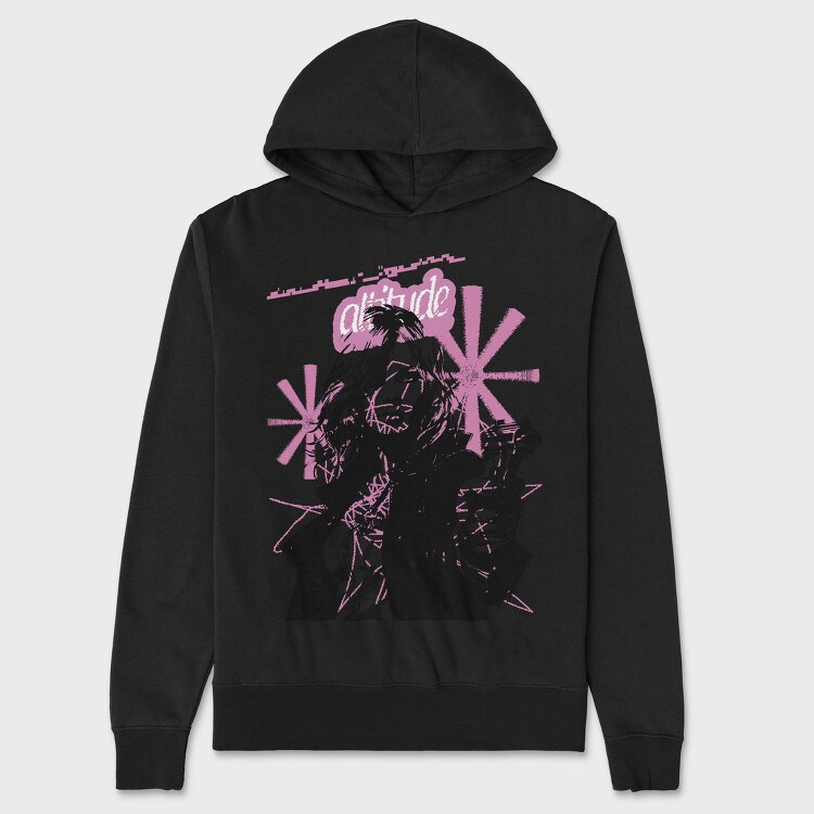 Attitude Girl, Hanorac Oversize Barbati (Unisex)