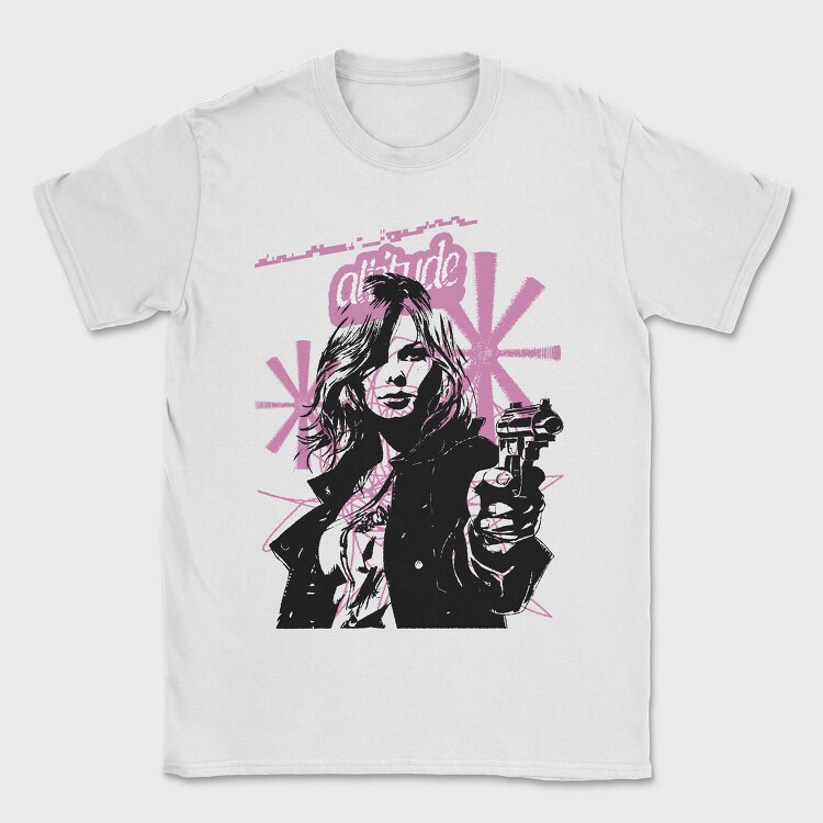 Attitude Girl, Tricou Barbati (Unisex)