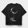 Astronaut Swinging, Tricou Oversize Barbati (Unisex)