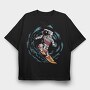 Astronaut Surf space, Tricou Oversize Barbati (Unisex)