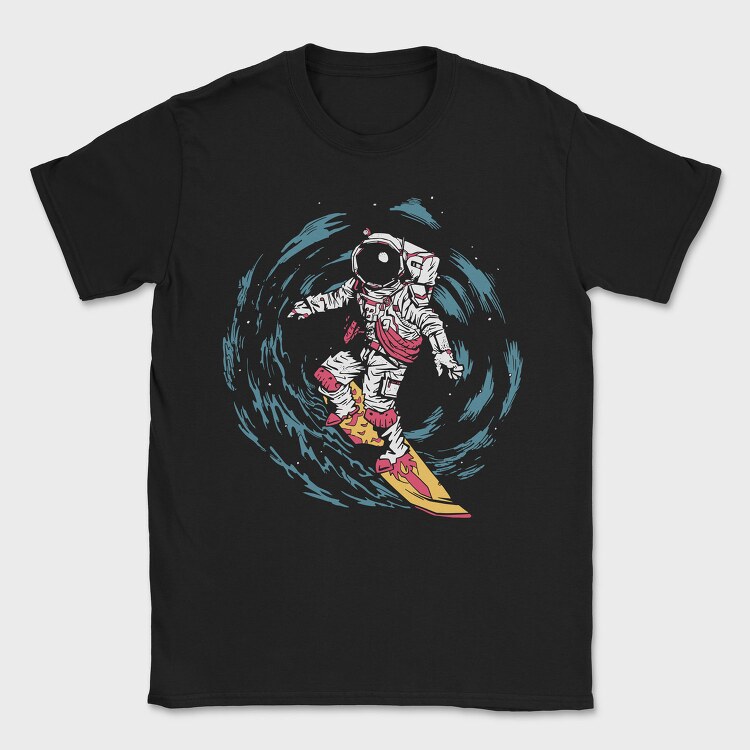 Astronaut Surf space, Tricou Barbati (Unisex)