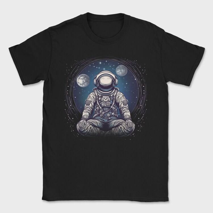 Astronaut Meditation, Tricou Barbati (Unisex)