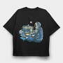 Astronaut Computer, Tricou Oversize Barbati (Unisex)