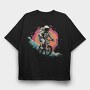 Astronaut Bike, Tricou Oversize Barbati (Unisex)