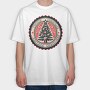 Vintage Christmas, Tricou Oversize Barbati (Unisex)