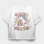 Coffee Magic Unicorn, Tricou Oversize Barbati (Unisex)