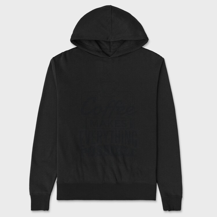 Coffee Quote, Hanorac Oversize Barbati (Unisex)