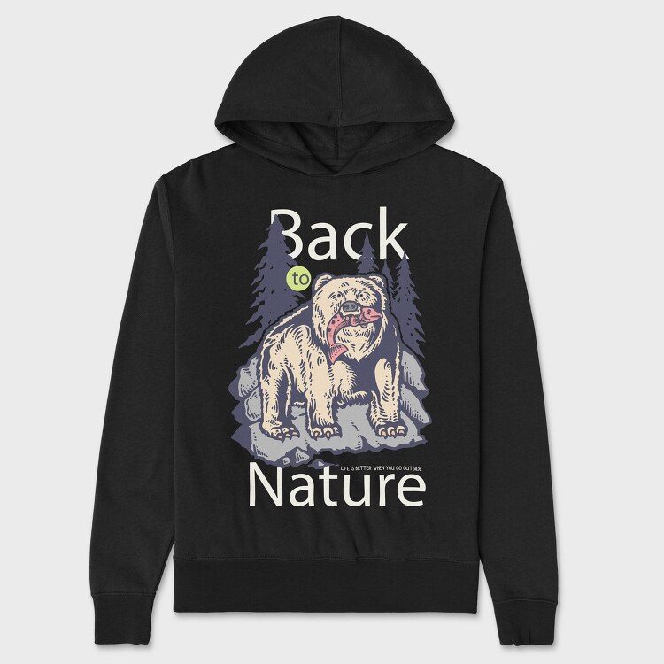 Hunting Bear, Hanorac Oversize Barbati (Unisex)