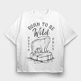 Ice Bear, Tricou Oversize Barbati (Unisex)