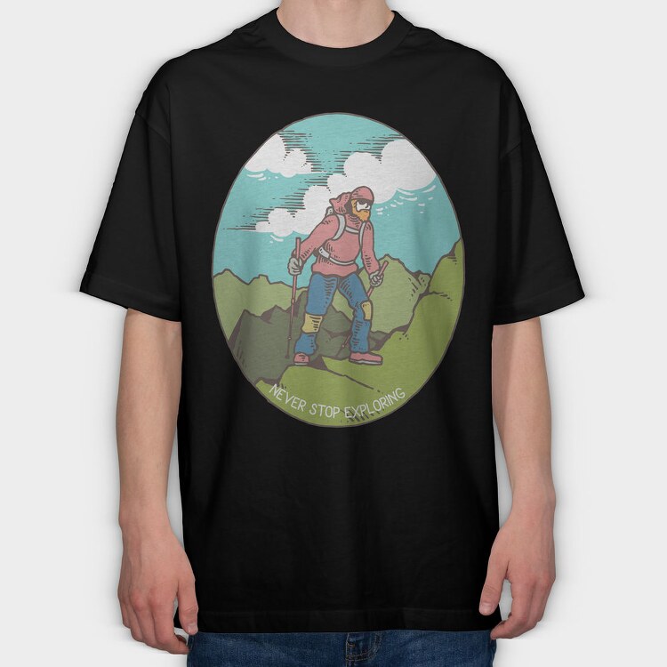 Kilimanjaro, Tricou Oversize Barbati (Unisex)