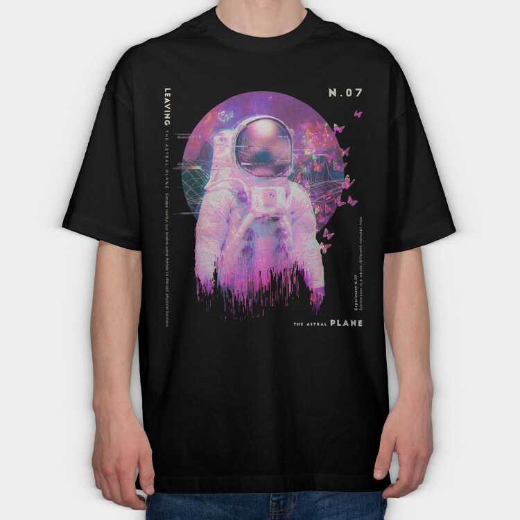 Astral Astronaut, Tricou Oversize Barbati (Unisex)