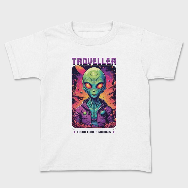 Colorful Alien Traveler Trend, Tricou Copii