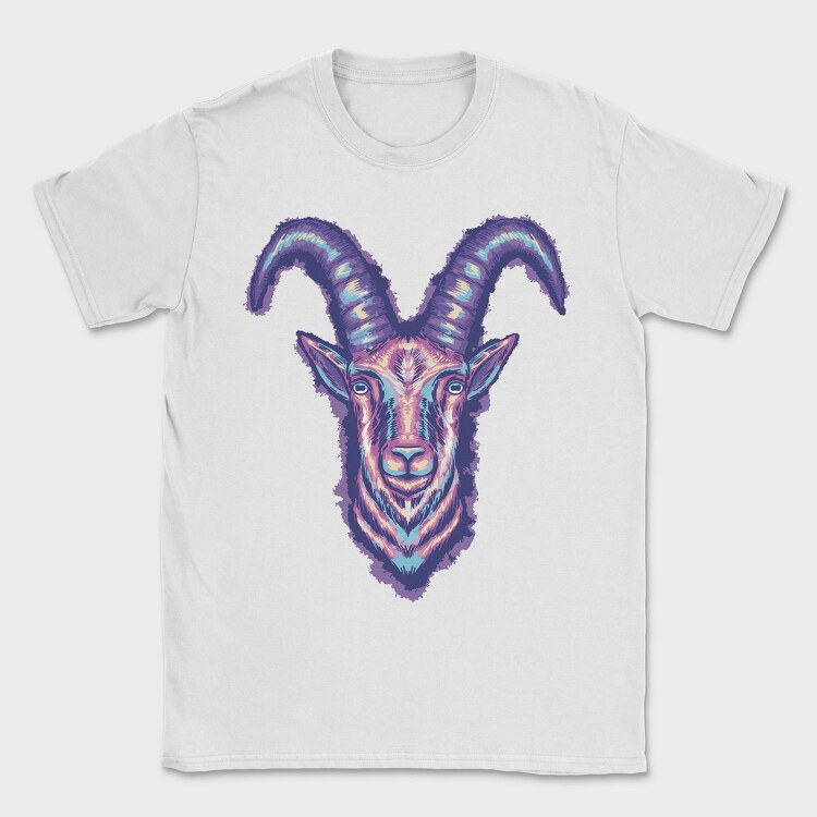 Colorful Goat Head, Tricou Barbati (Unisex)