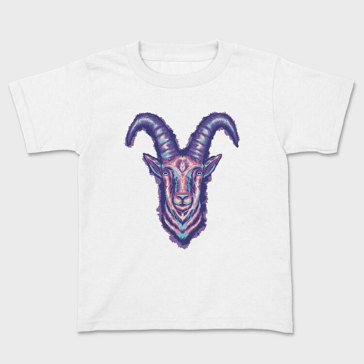 Colorful Goat Head, Tricou Copii
