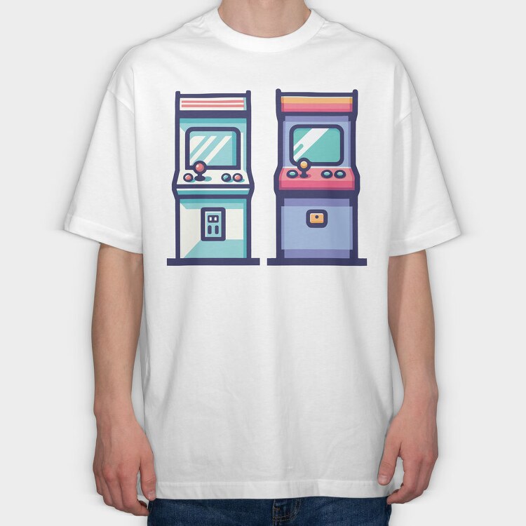 Arcade Games 2, Tricou Oversize Barbati (Unisex)