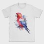 Colorful Parrot Magnificent Rosella Watercolor, Tricou Barbati (Unisex)