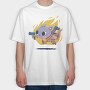 Armed Cute Cat, Tricou Oversize Barbati (Unisex)