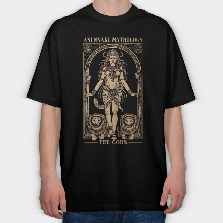 Annunaki Mythology the Gods, Tricou Oversize Barbati (Unisex)