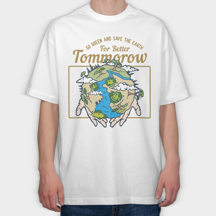 Earth, Tricou Oversize Barbati (Unisex)