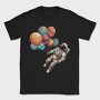 Astronaut Baloons Planets, Tricou Barbati (Unisex)