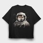Astro Shiba, Tricou Oversize Barbati (Unisex)