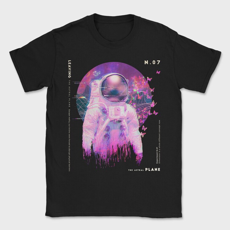 Astral Astronaut, Tricou Barbati (Unisex)