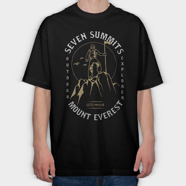 The Summit, Tricou Oversize Barbati (Unisex)