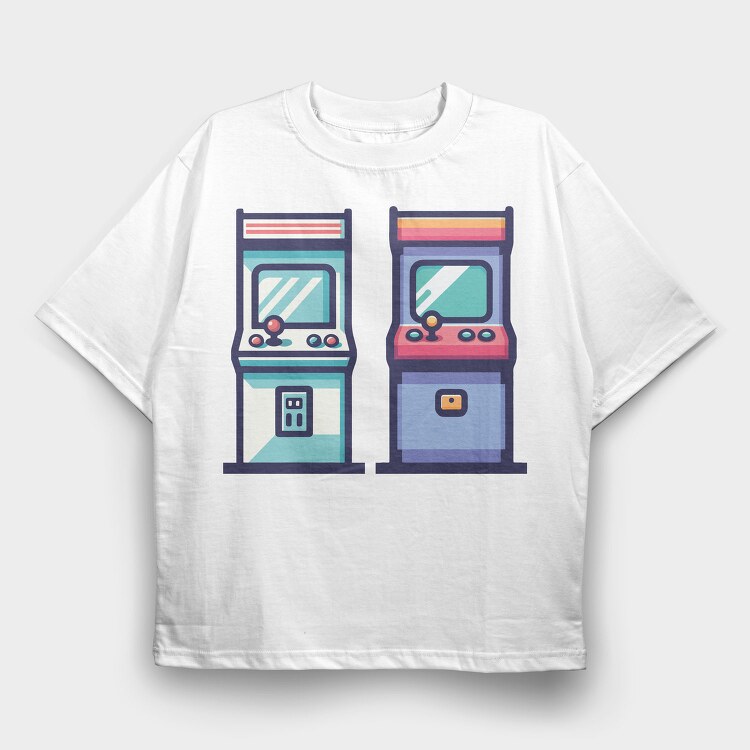 Arcade Games 2, Tricou Oversize Barbati (Unisex)