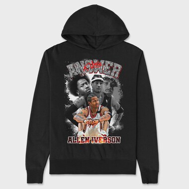 Allen Iverson, Hanorac Oversize Barbati (Unisex)