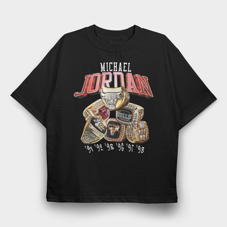 Jordan Rings, Tricou Oversize Barbati (Unisex)