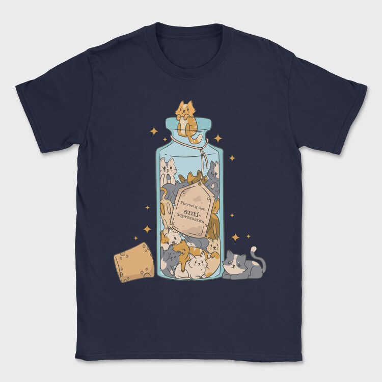 Antidepressants Cats, Tricou Barbati (Unisex)