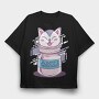 Antidepressant Cat, Tricou Oversize Barbati (Unisex)