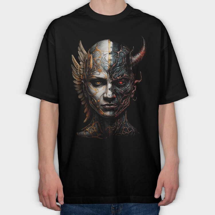 Angel & Devild, Tricou Oversize Barbati (Unisex)