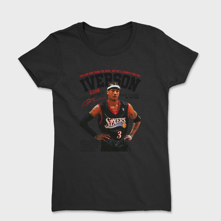 Allen Iverson Philadelphia 76Ers, Tricou Femei