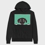 Peeking Dog, Hanorac Oversize Barbati (Unisex)
