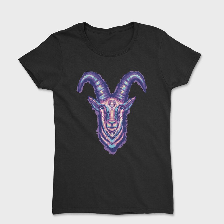 Colorful Goat Head, Tricou Femei
