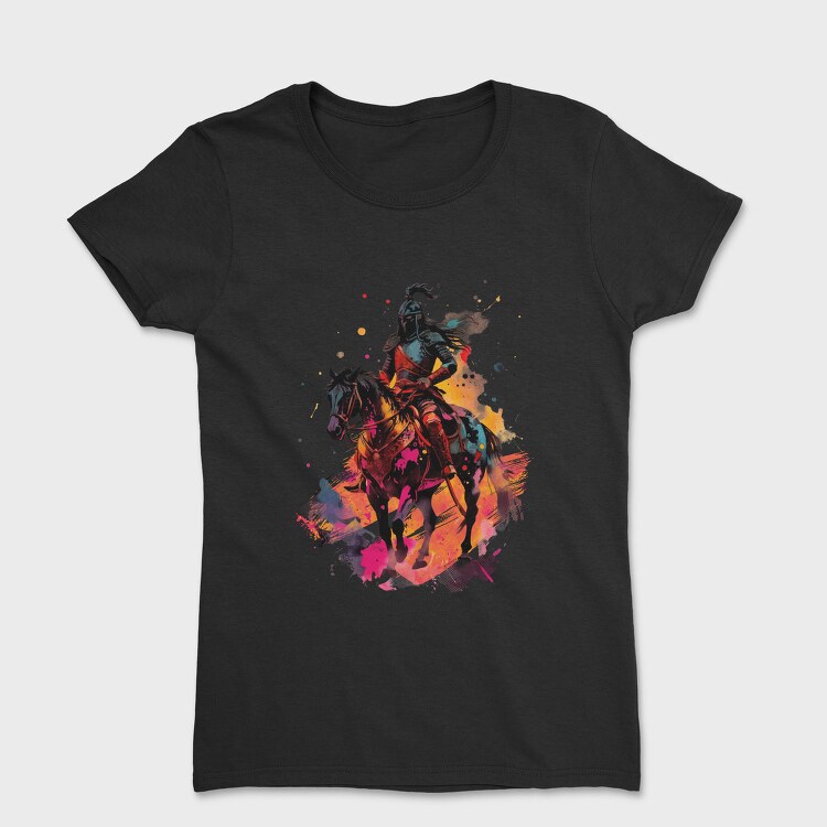 Ancient Warrior Watercolor, Tricou Femei
