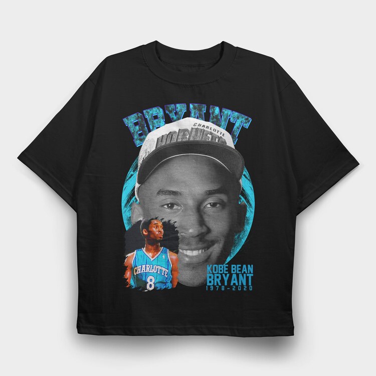 Kobe Bryant Charlotte, Tricou Oversize Barbati (Unisex)