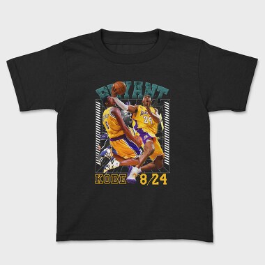Kobe Bryant Dunks 8 24, Tricou Copii