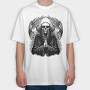 Angel Skull, Tricou Oversize Barbati (Unisex)