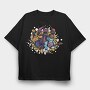Animal Rock Band, Tricou Oversize Barbati (Unisex)