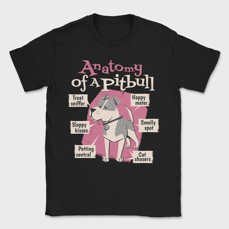 Anatomy of a Pitbull, Tricou Barbati (Unisex)